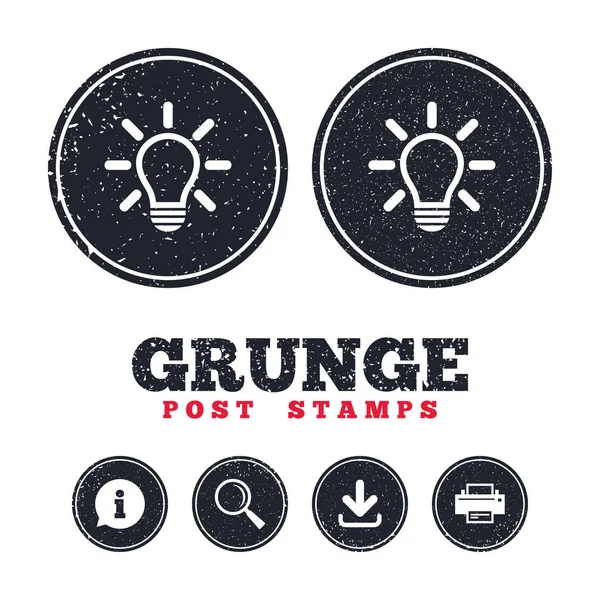 Grunge timbres poste — Image vectorielle