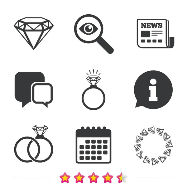 Icône de symbole d'engagement — Image vectorielle