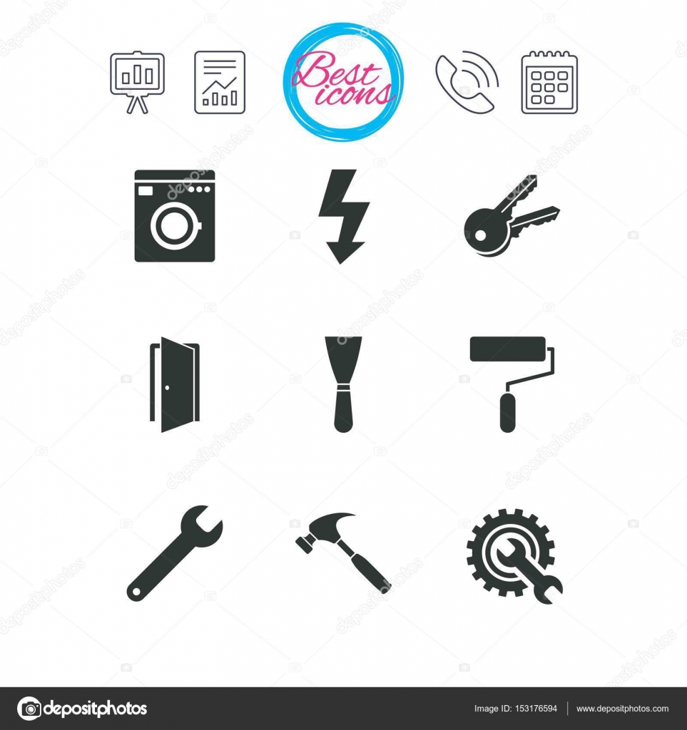 修理 建設アイコン ストックベクター blankstock 153176594