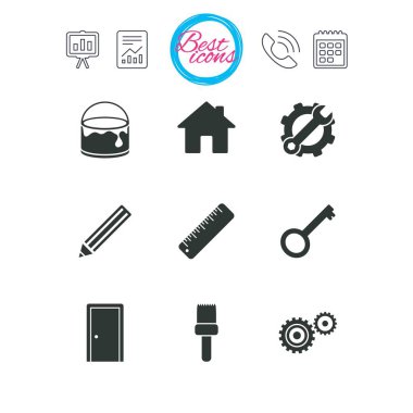 Onarım, inşaat simgeler