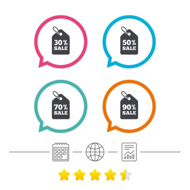 Satılık fiyat etiketi simgeler