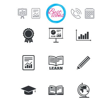 Eğitim ve çalışma simgeler