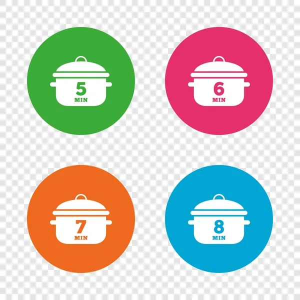 Cooking pan icons. — Stock Vector