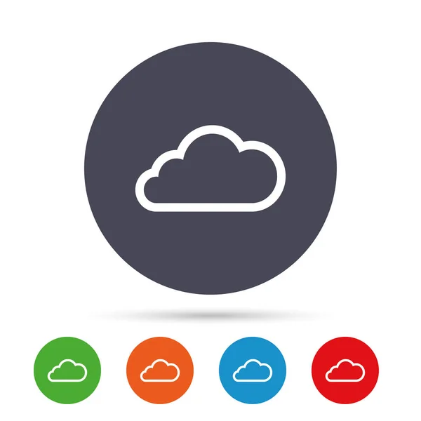 Cloud sign icon — Stock Vector