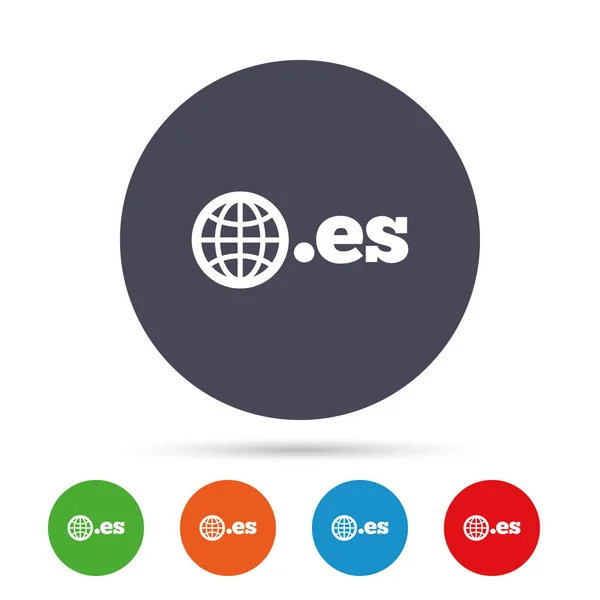 Domain ES sign icon — Stock Vector