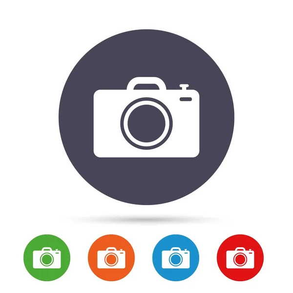Camera teken fotopictogram — Stockvector