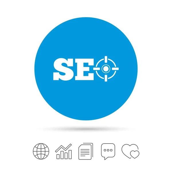 SEO flat icon — Stock Vector