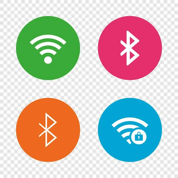WiFi en Bluetooth pictogram. — Stockvector