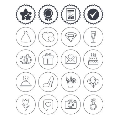 Düğün ve parti simgeler