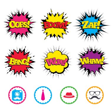 Komik ses efektleri simgeler