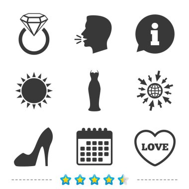 Düğün elbise simgesi. 