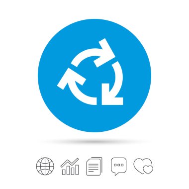 geri dönüşüm işareti simgesi