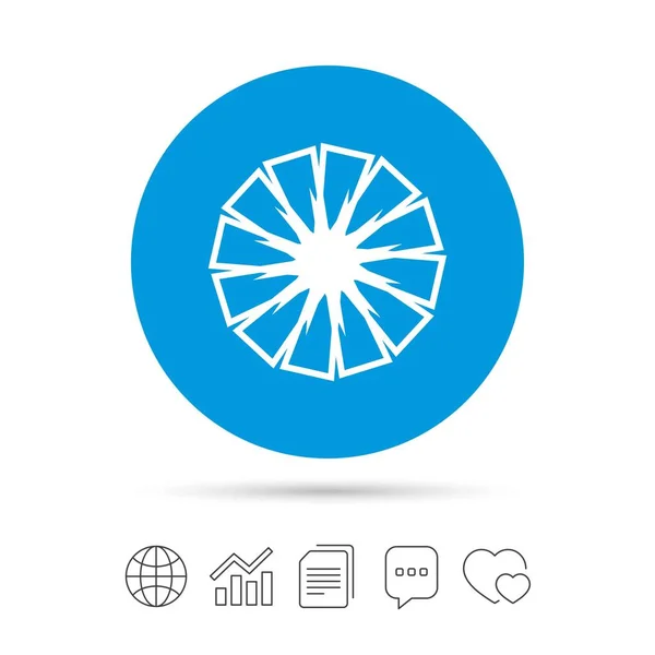 Ananas segment teken pictogram — Stockvector