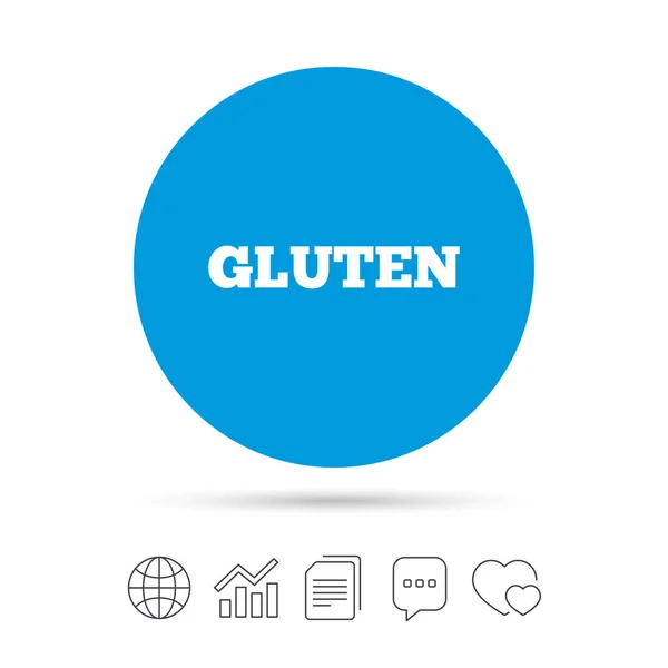 Icône de signe sans gluten — Image vectorielle