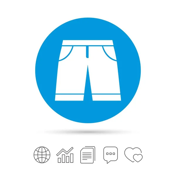 Shorts Bermudes homme icône — Image vectorielle