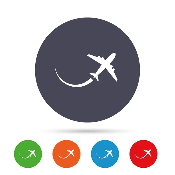 Airplane sign icon. Travel trip symbol. — Stock Vector