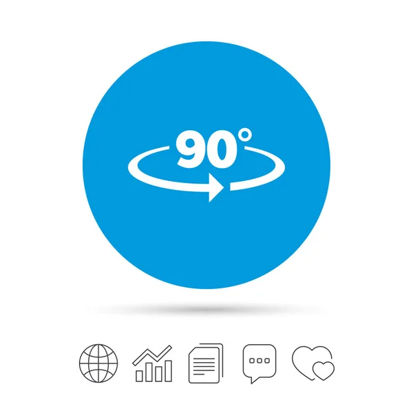 Hoek 90 graden pictogram — Stockvector