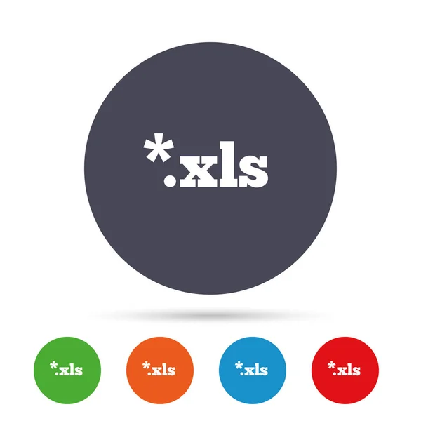 XLS file extension symbol — Stock Vector