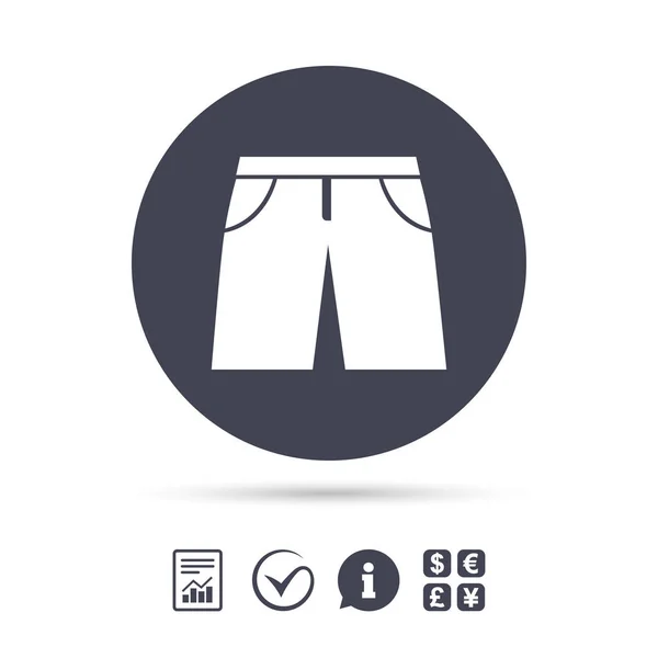 Bermudas masculinas icono — Vector de stock