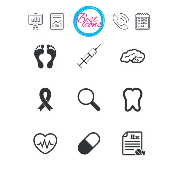 Medicine and diagnosis icons. — Stock Vector