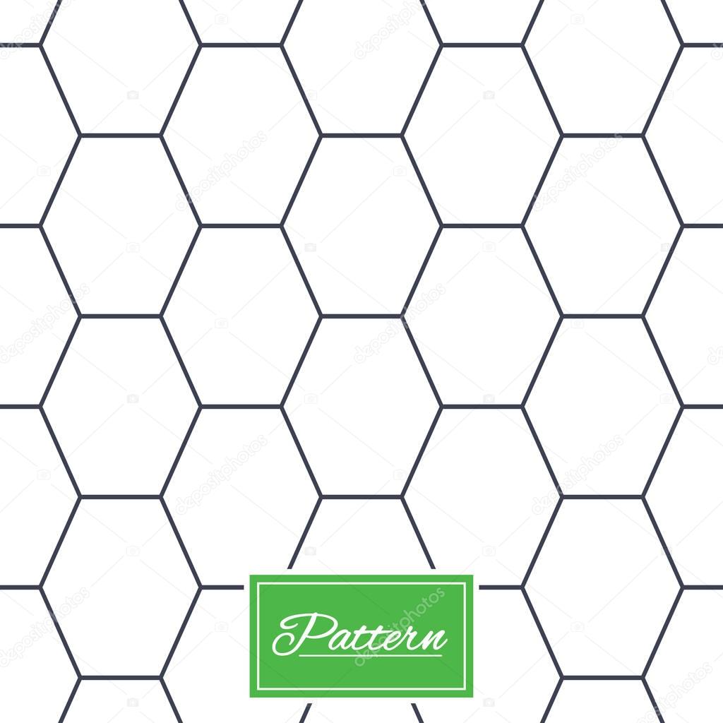 Hex stripped grid seamless pattern