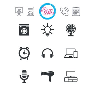 Ev aletleri, aygıt simgeleri. 