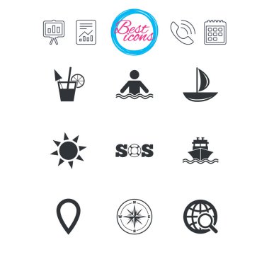 Cruise gezisi simgeler 