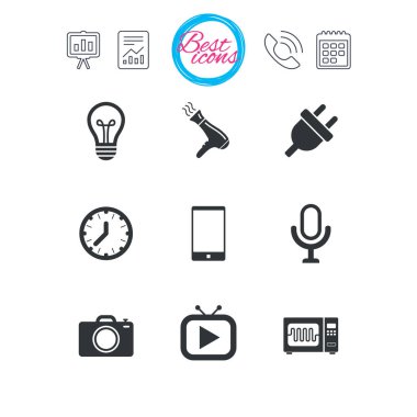 Ev aletleri, aygıt simgeleri. 