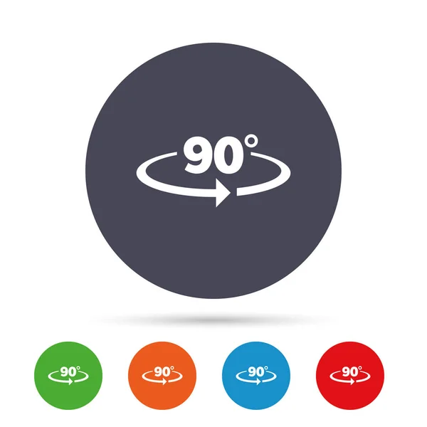 Angolo 90 gradi icone — Vettoriale Stock