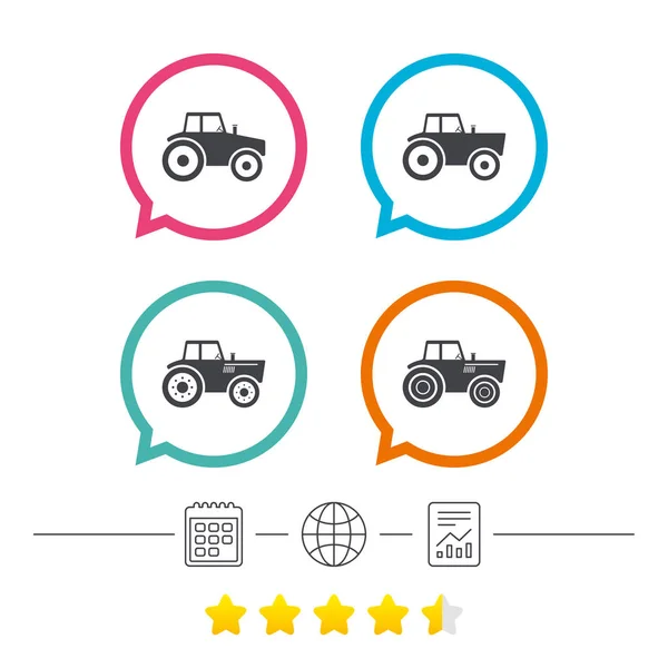 Tractor icons set — Stock Vector