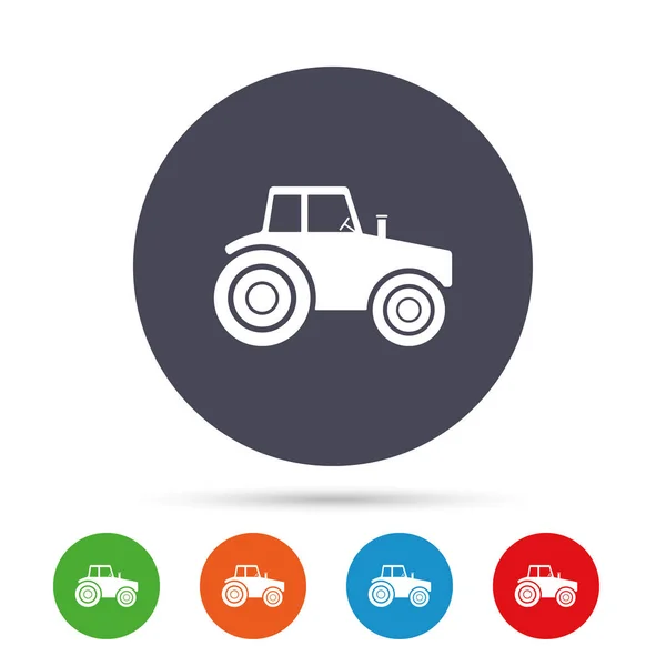 Tractor sign icons — Stock Vector