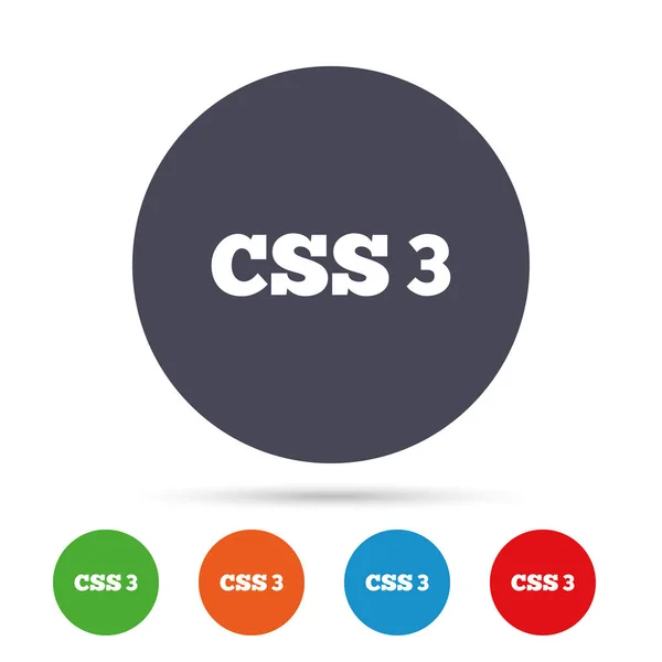 CSS3 flat icons — Stock Vector