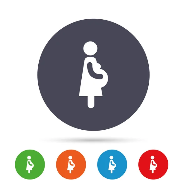 Símbolo de embarazo icono — Archivo Imágenes Vectoriales