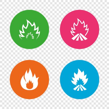 Yangın alev simgeler