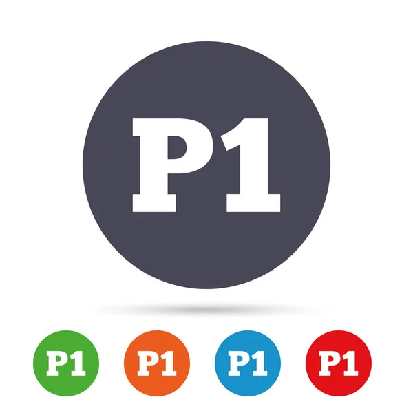 Parking Symboles P1 . — Image vectorielle