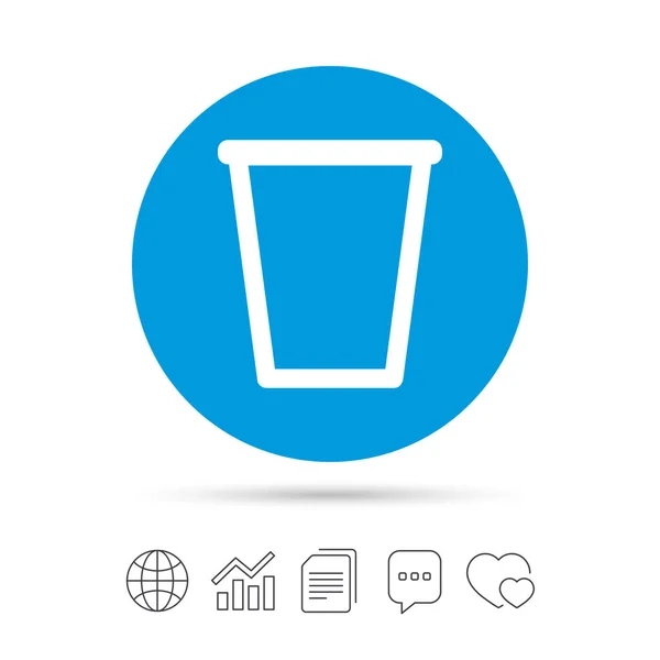 Recycle bin sign icon. — Stock Vector