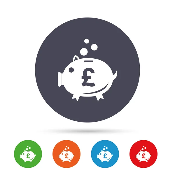 Piggy bank teken pictogram. — Stockvector