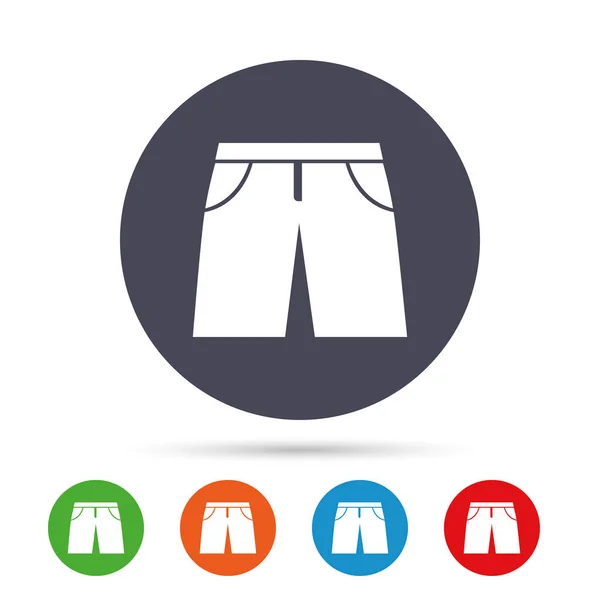 Bermudas de hombre signo icono conjunto — Vector de stock