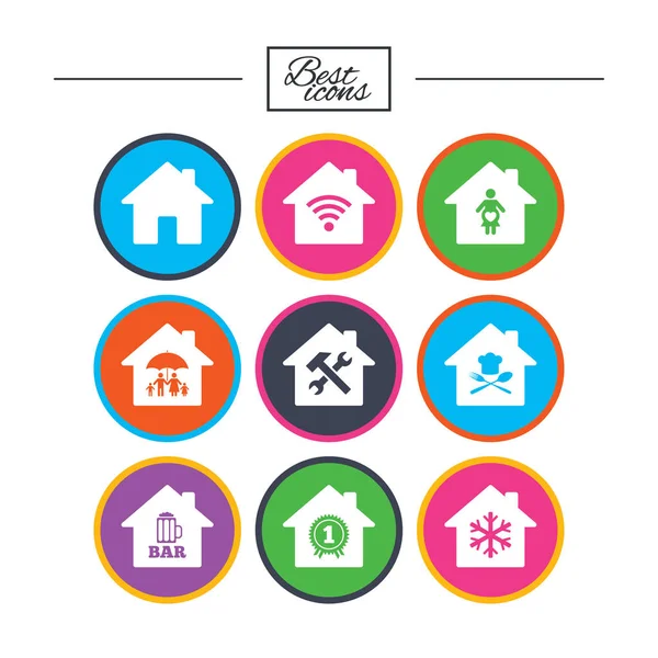 Real estate icons. — Stock Vector