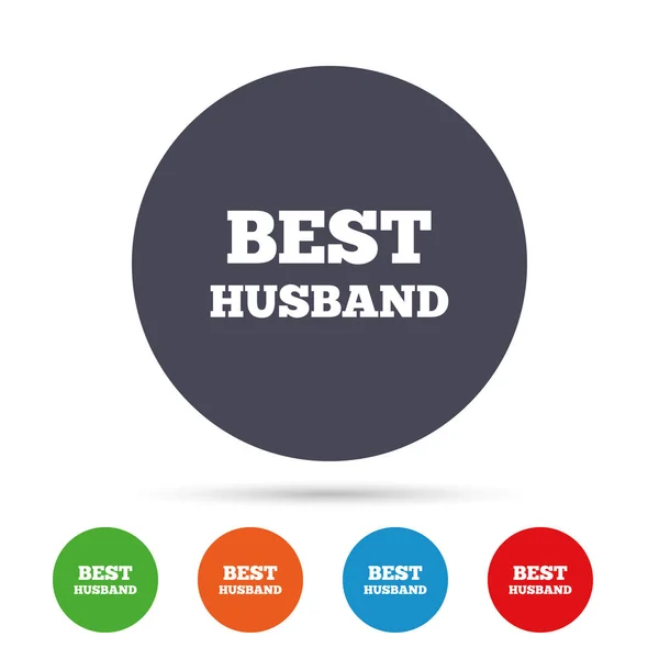 Best husband sign icon. — Stock Vector