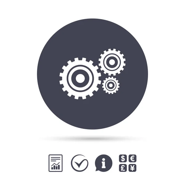 Cogs settings sign icon — Stock Vector