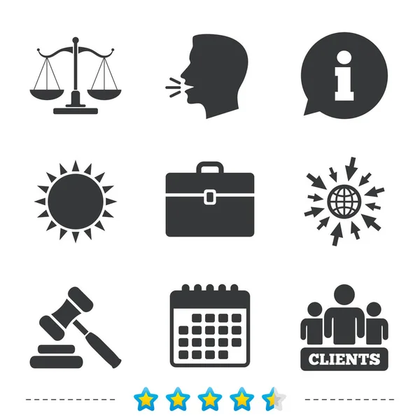 Scales of Justice icon. — Stock Vector