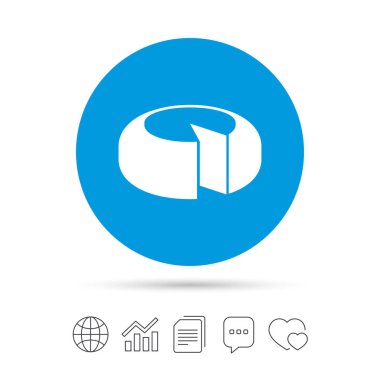 Peynir tekerlek işareti simgesi.