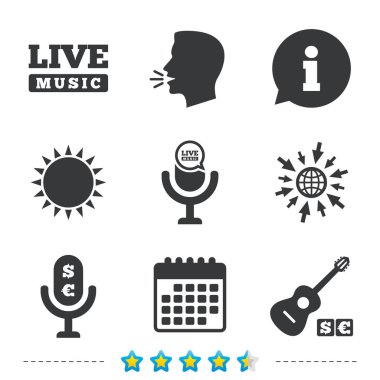 Müzikal öğeleri simgesi. 