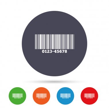 Bar kod işareti Icon set