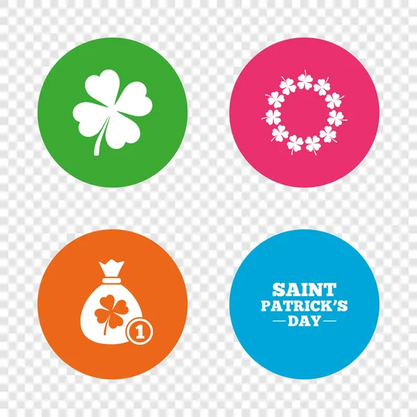 Santo patrick día iconos . — Vector de stock