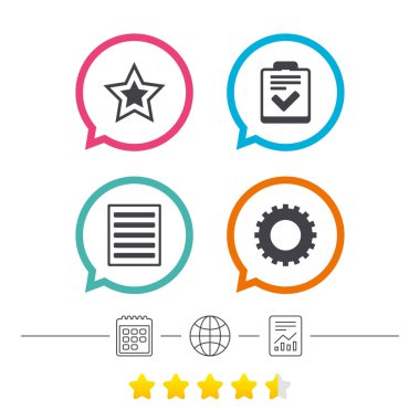 Yıldız ve menü listesi işaretleri