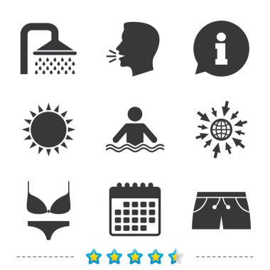 Yüzme Havuzu simgeler 