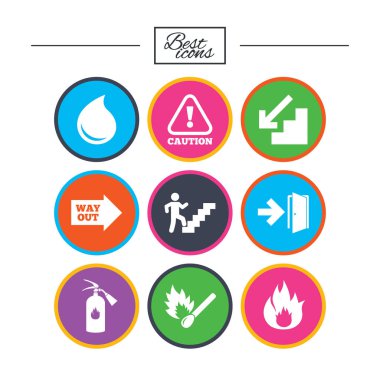 Klasik basit düz simgeler