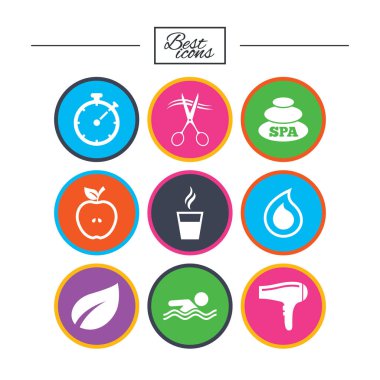 Klasik basit düz simgeler